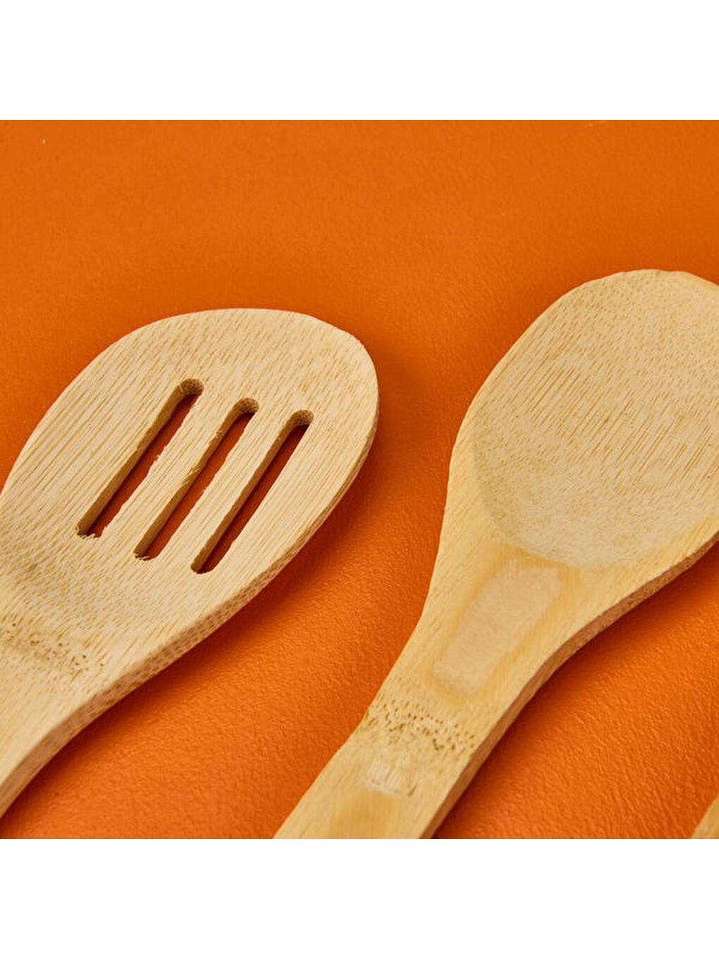 4'lü Ahşap Servis Seti - Açık Kahverengi - 20 cm-3