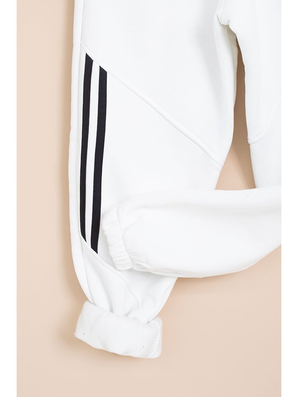 Beyaz Şerit Detaylı Yazı Baskılı Beli Lastikli Erkek Çocuk Eşofman Altı 21454-3