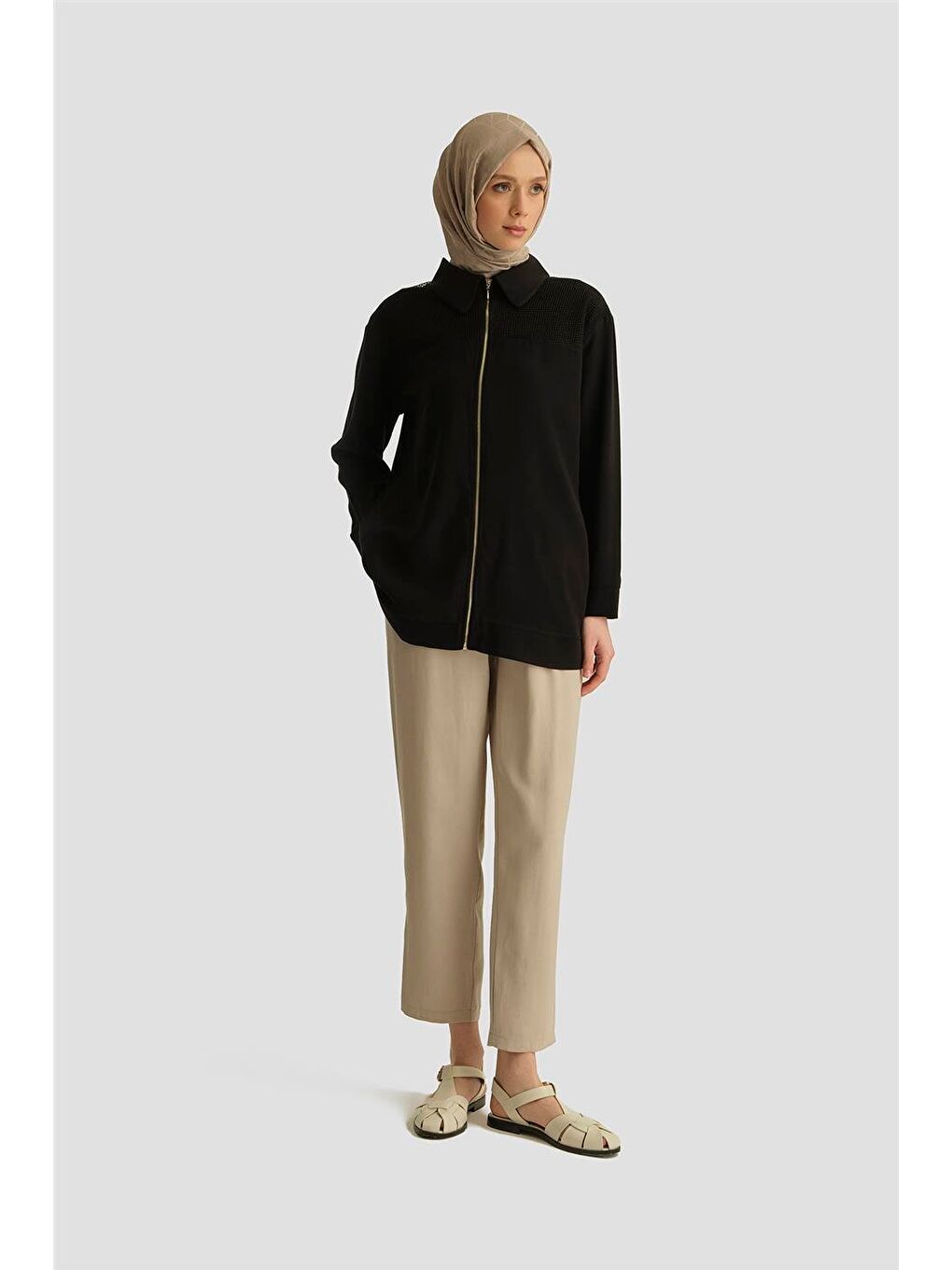 Lyocell Havuç Pantolon 25Yd4228-2 Bej