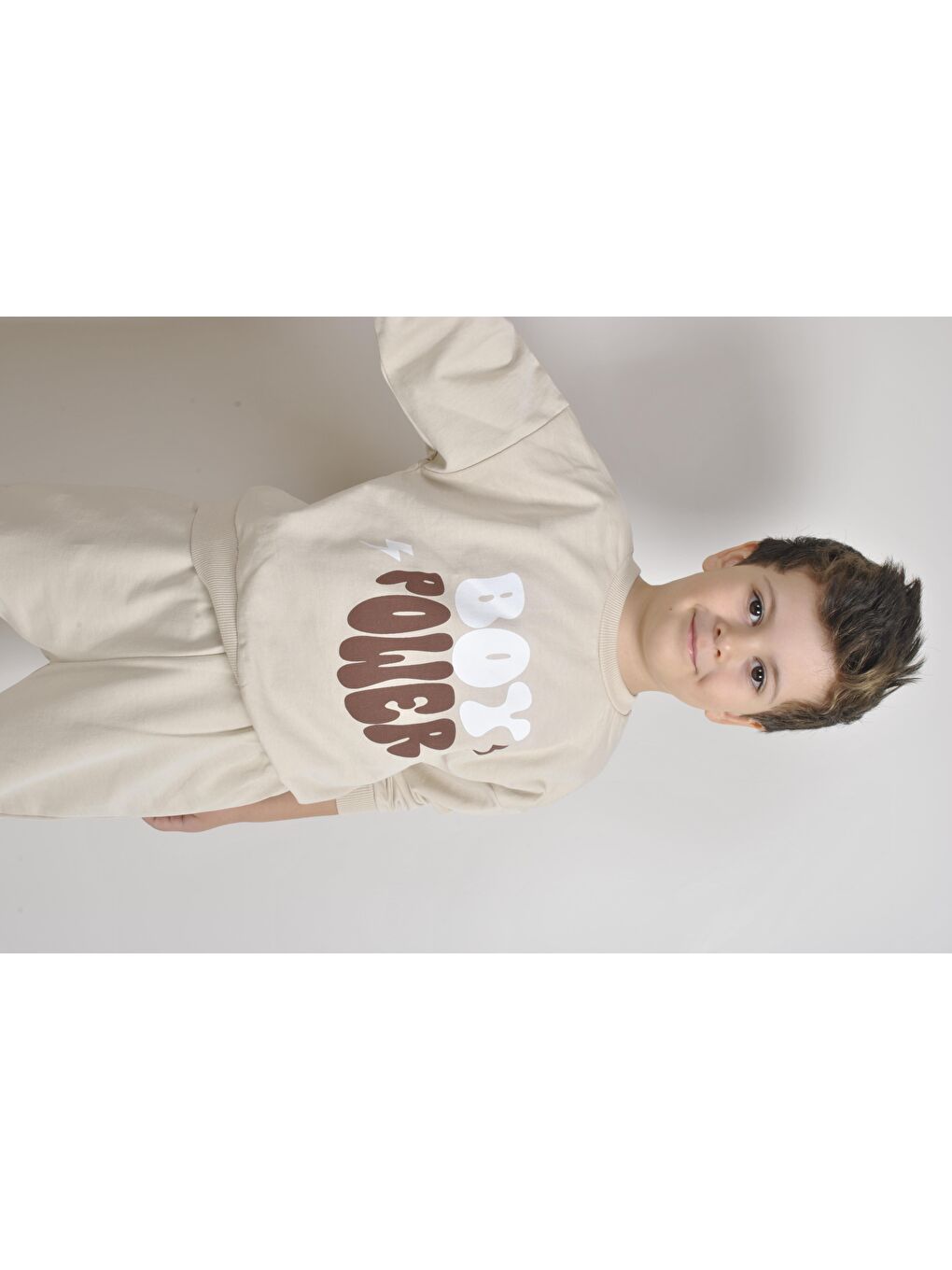 Bej BoyPower Baskılı Takım-2