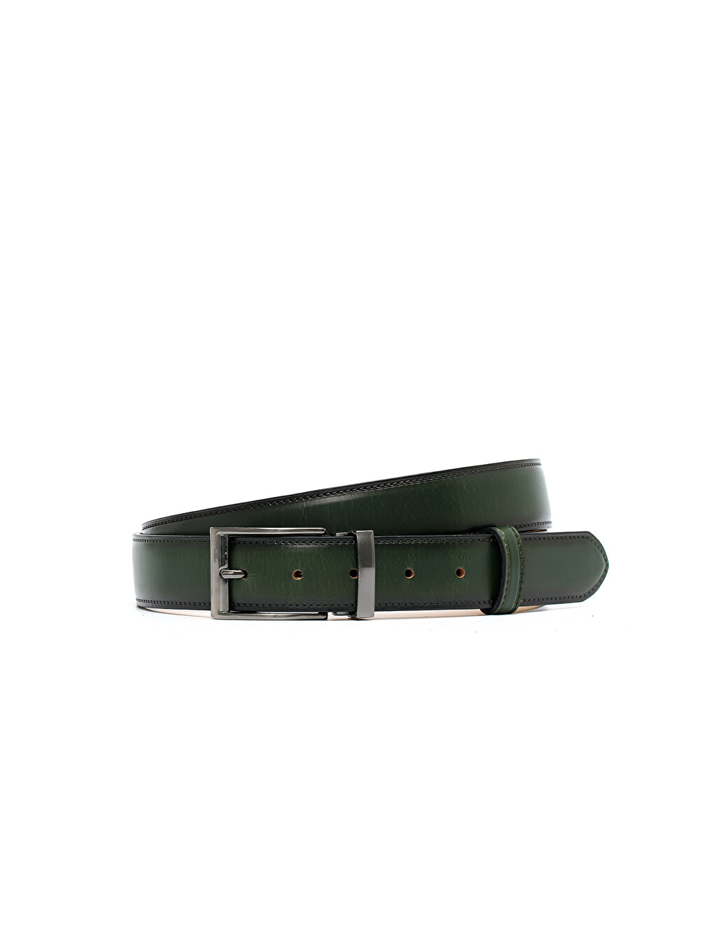 Yeşil Erkek Gr-334-00 Klasik Kemer (genişlik 3.5 Cm)