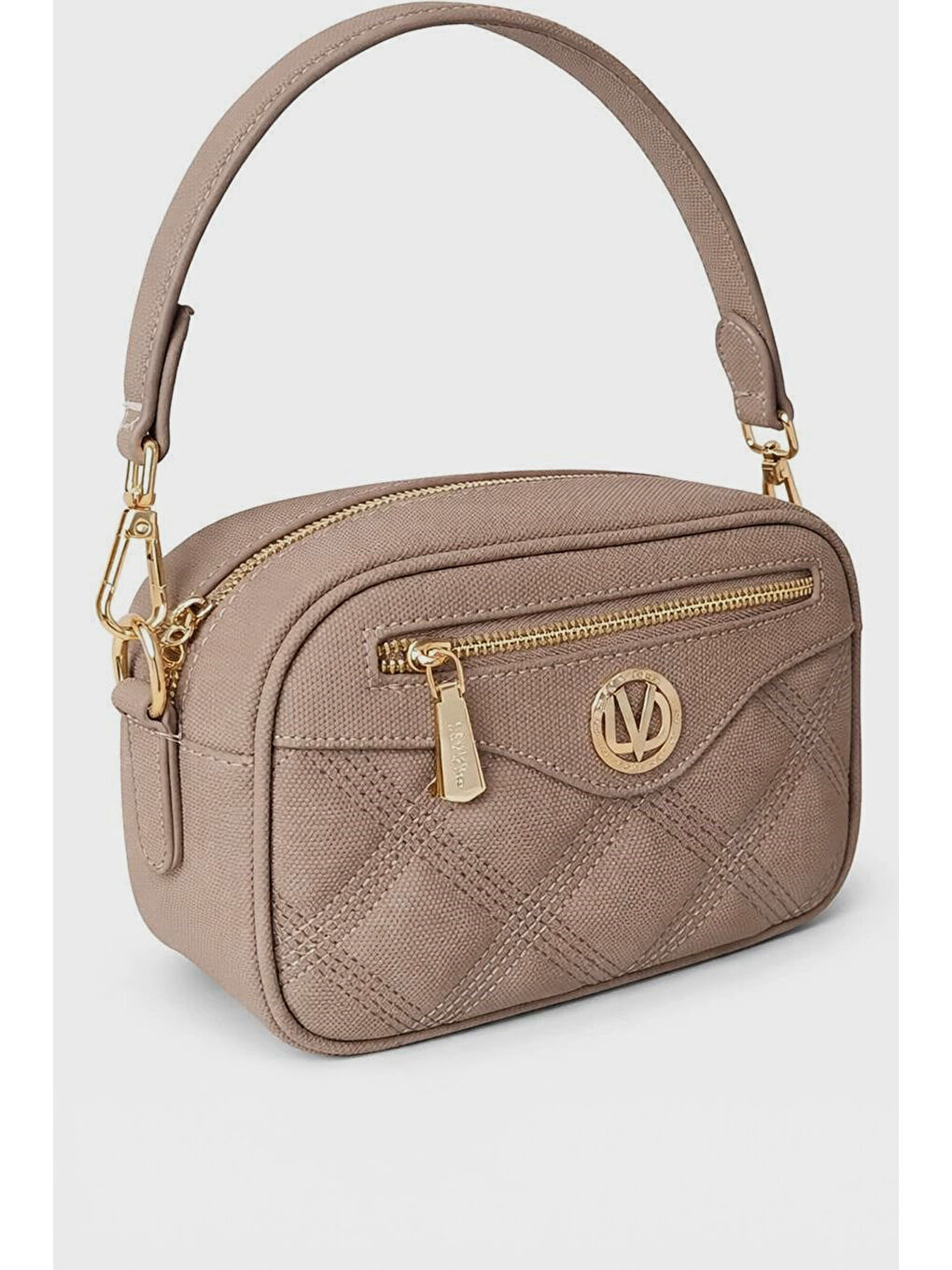 Bej Kalın Askılı Ön Fermuar Detay 931098 Vizon-2