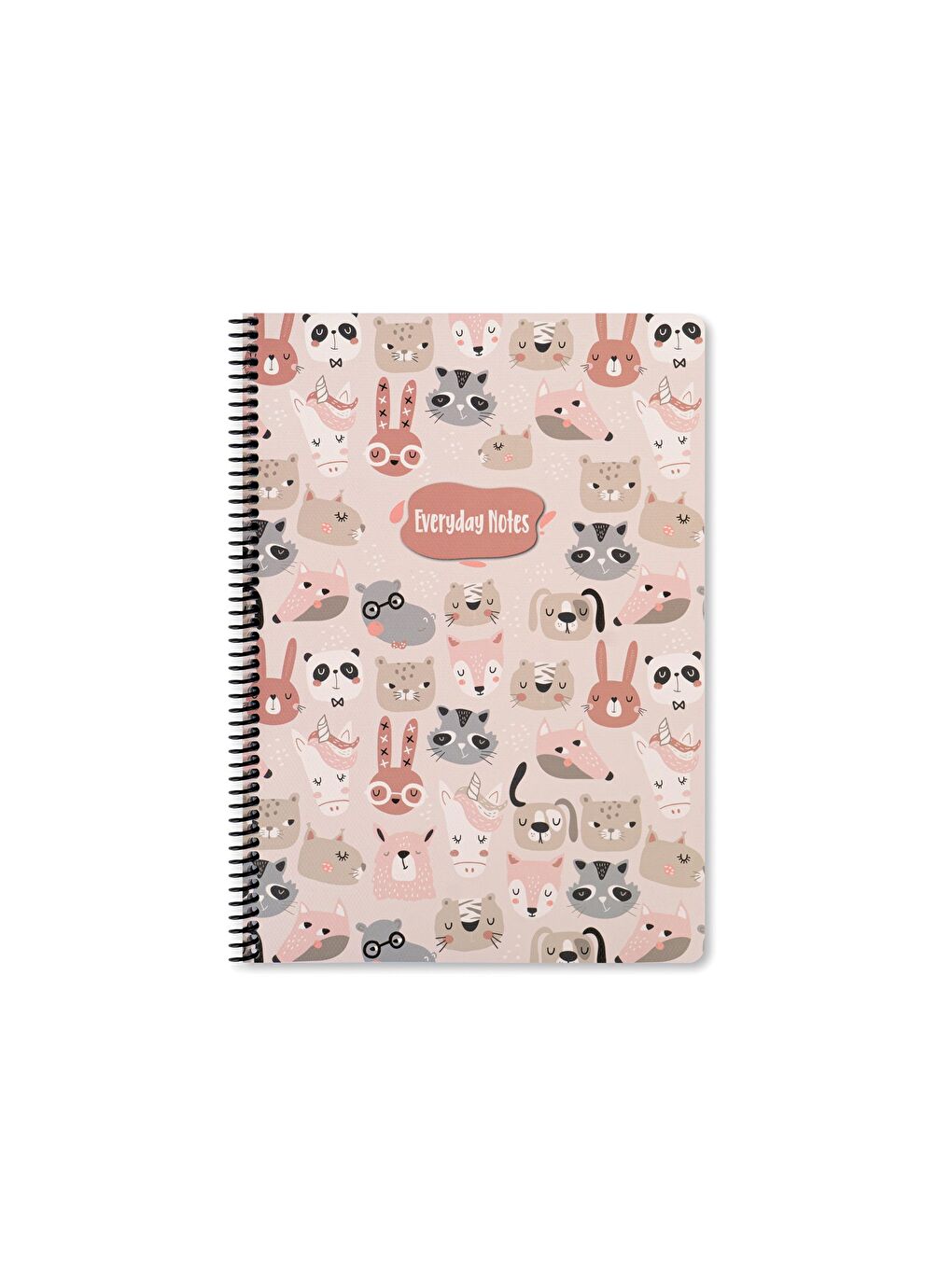 Keskin Color Pembe 16.5X22.5 Çizgili Defter Animal Friends - Hayvanlar