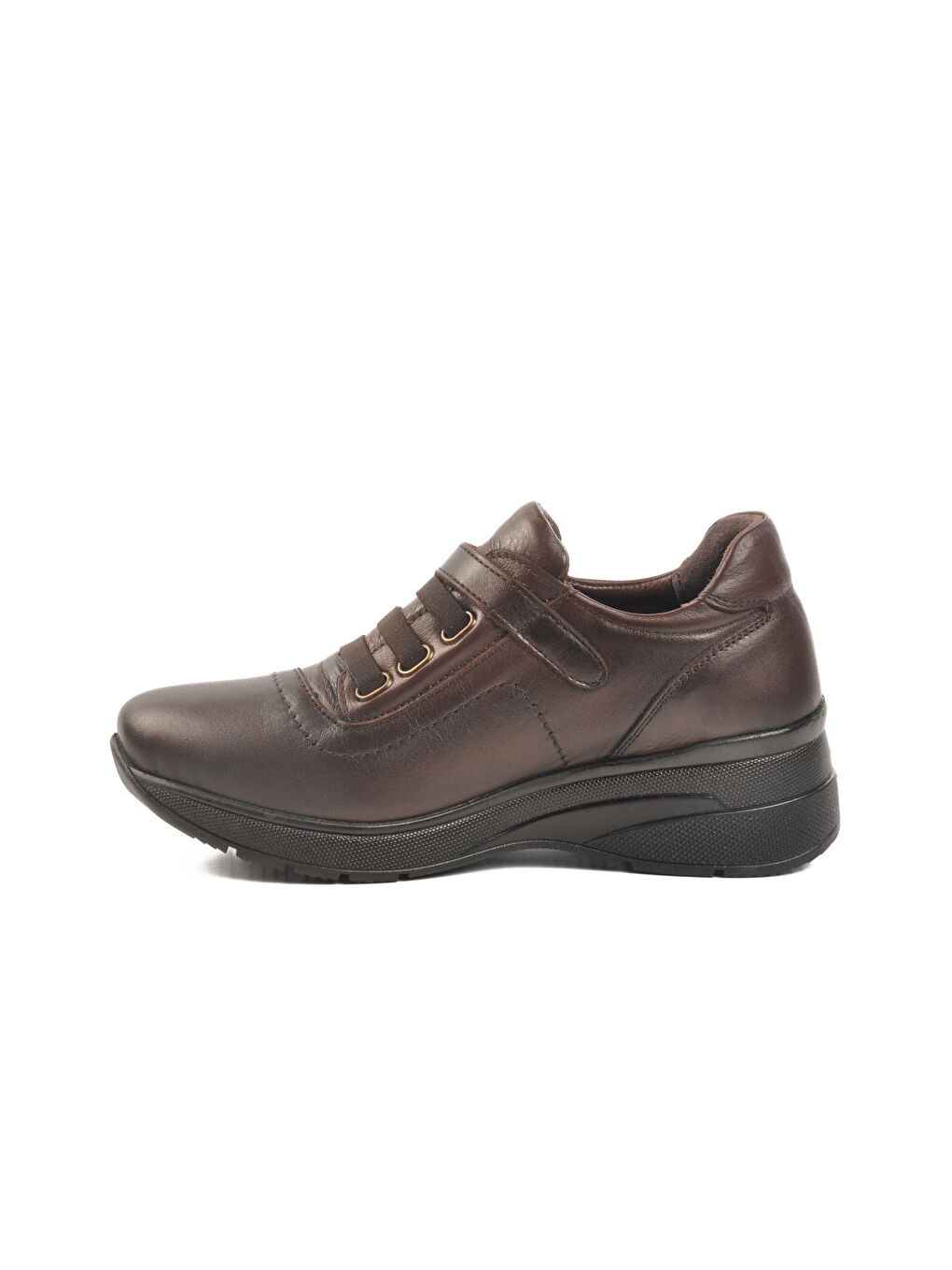 Kahverengi Kahve Hakiki Deri Anatomik Kadın Casual Ayakkabı Z010 Z-1