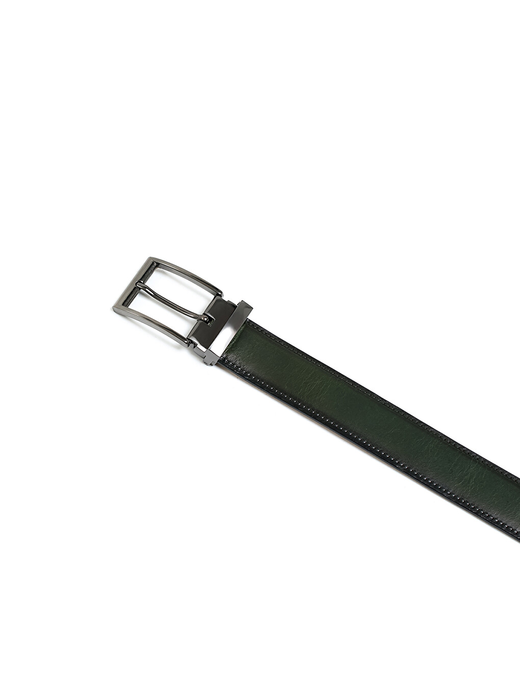 Yeşil Erkek Gr-334-00 Klasik Kemer (genişlik 3.5 Cm)-1