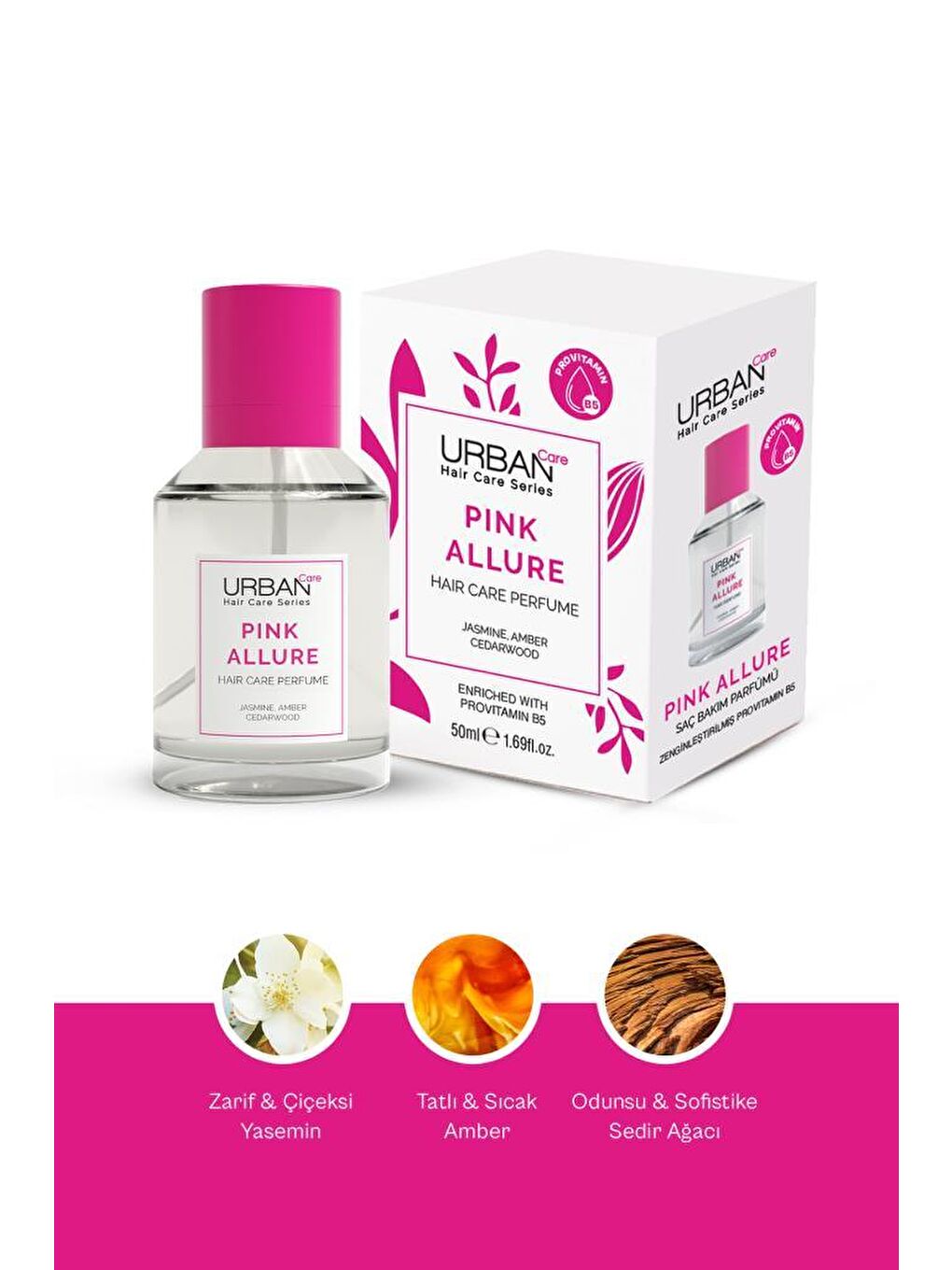 Urban Care Pink Allure Saç Bakım Parfümü 50 ml - 3