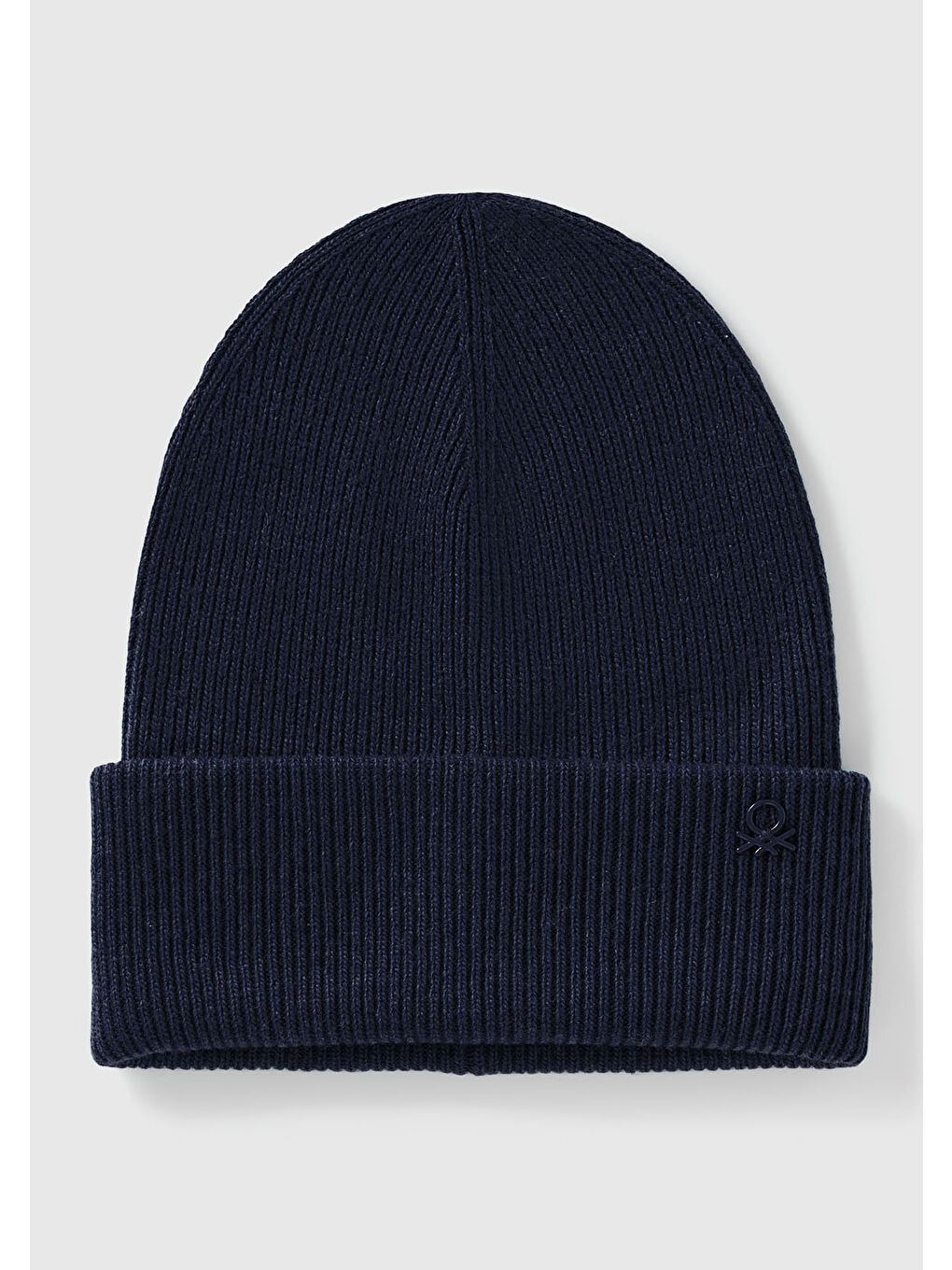 Kız Çocuk Lacivert Yün ve Viskoz Karışımlı Logo Nakışlı Bere