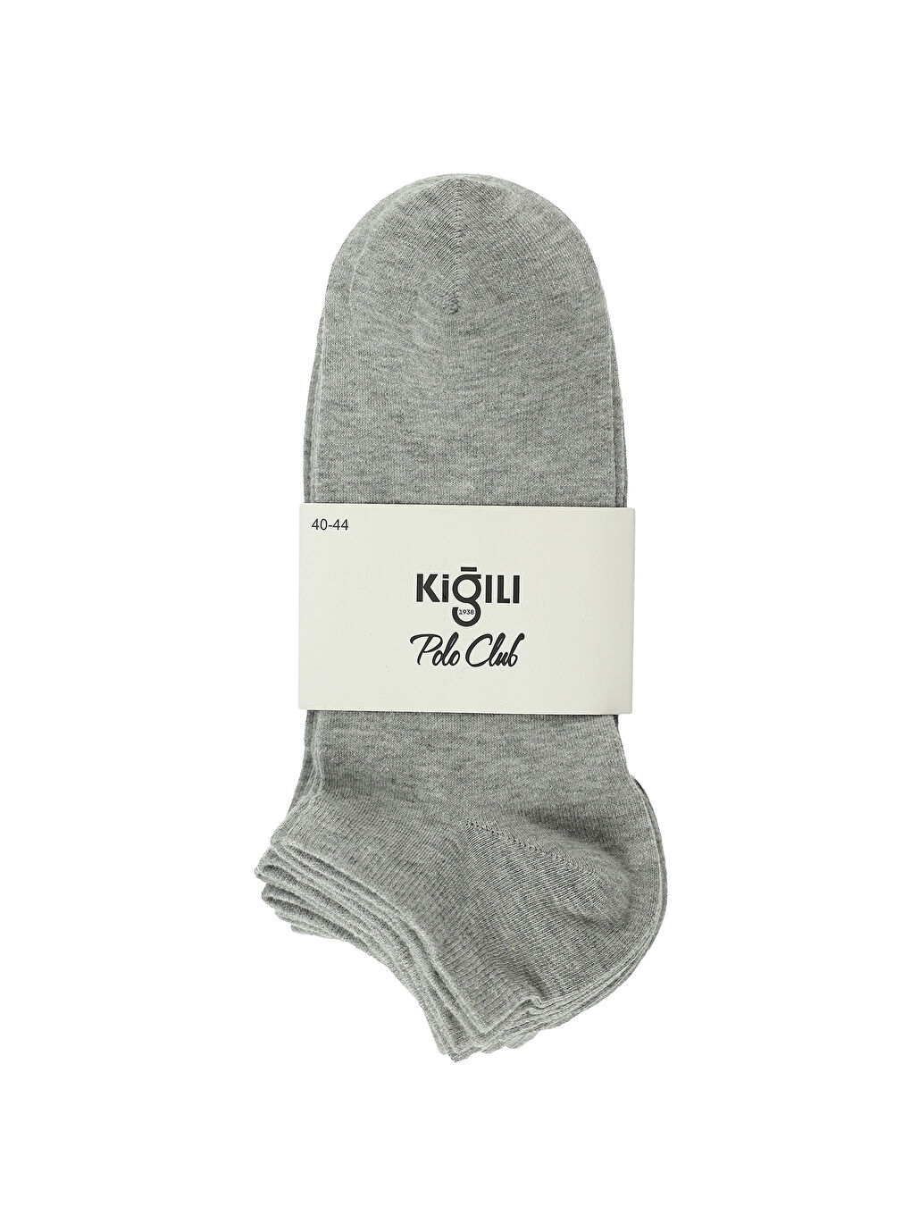 Gri Erkek 5'li Pamuklu Elastanlı Esnek Dikişsiz Spor Çorap Seti-1