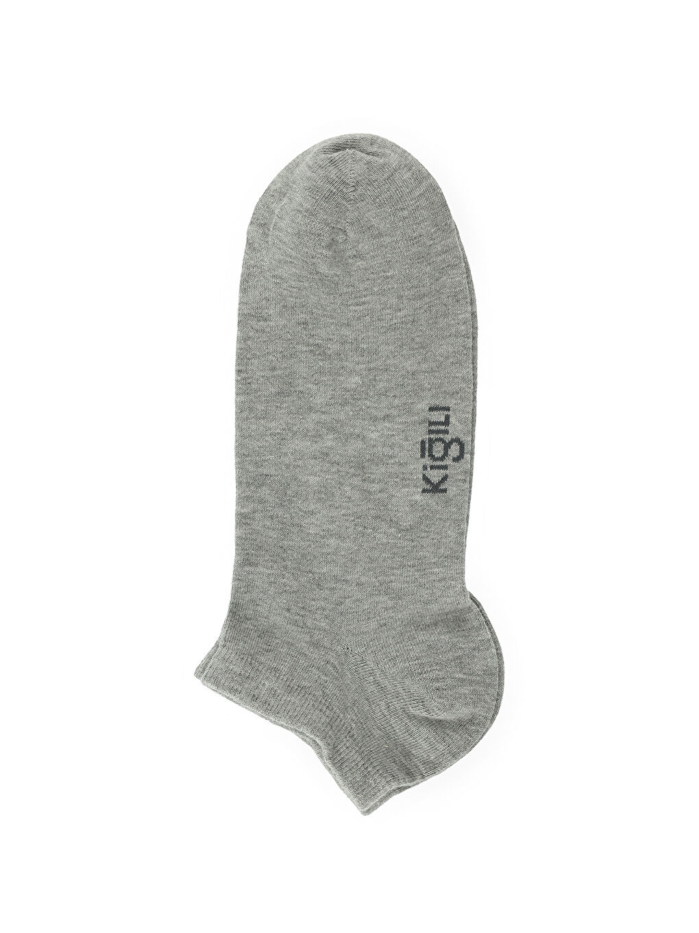 Gri Erkek 5'li Pamuklu Elastanlı Esnek Dikişsiz Spor Çorap Seti-2