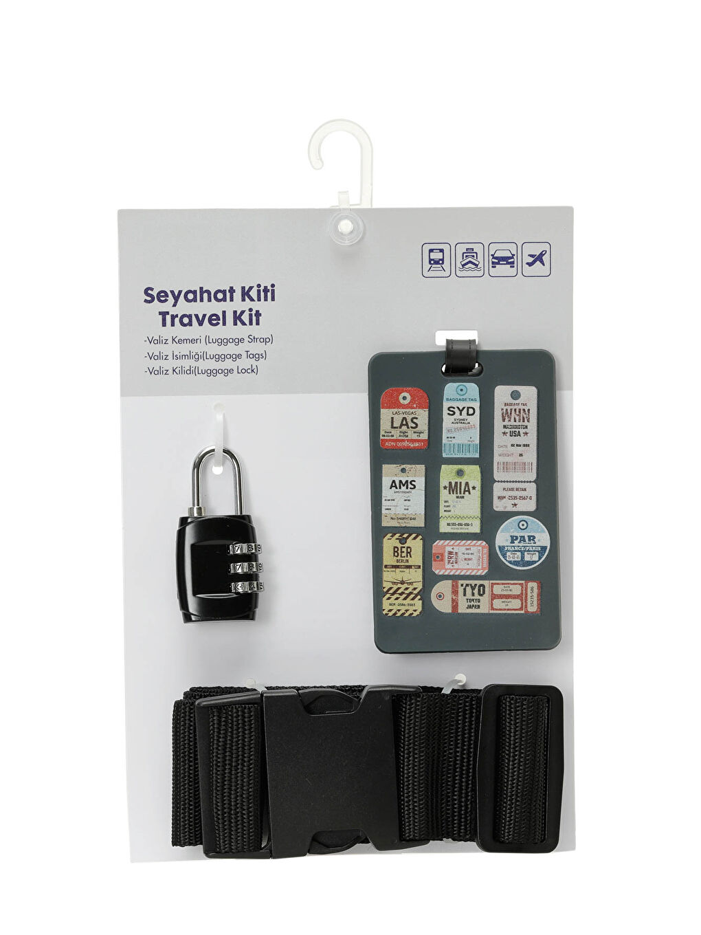 VISA TRAVEL KIT 5FX Siyah Unisex Valiz