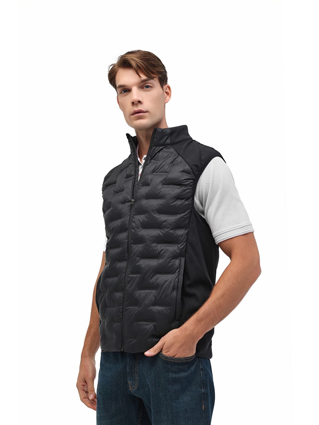 ML RHZEV 4SK-VEST-01 5PR Siyah Erkek Yelek