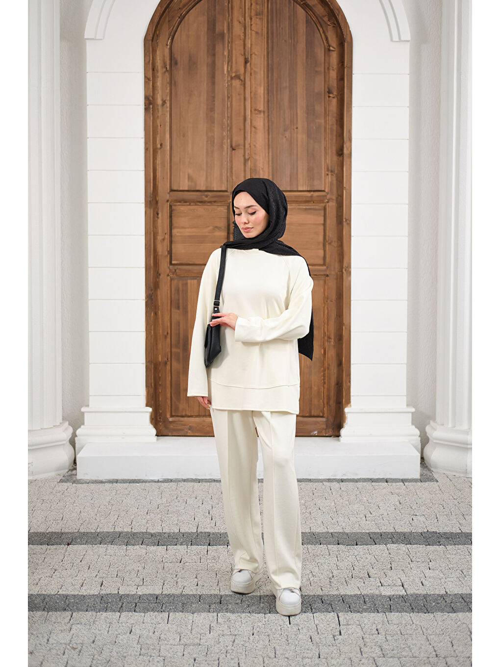 Kadın Pantolonlu Takım Beyaz