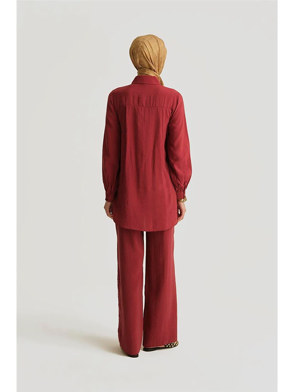 Modal Straight Pantolon 25Yd4224-2 Bordo-3