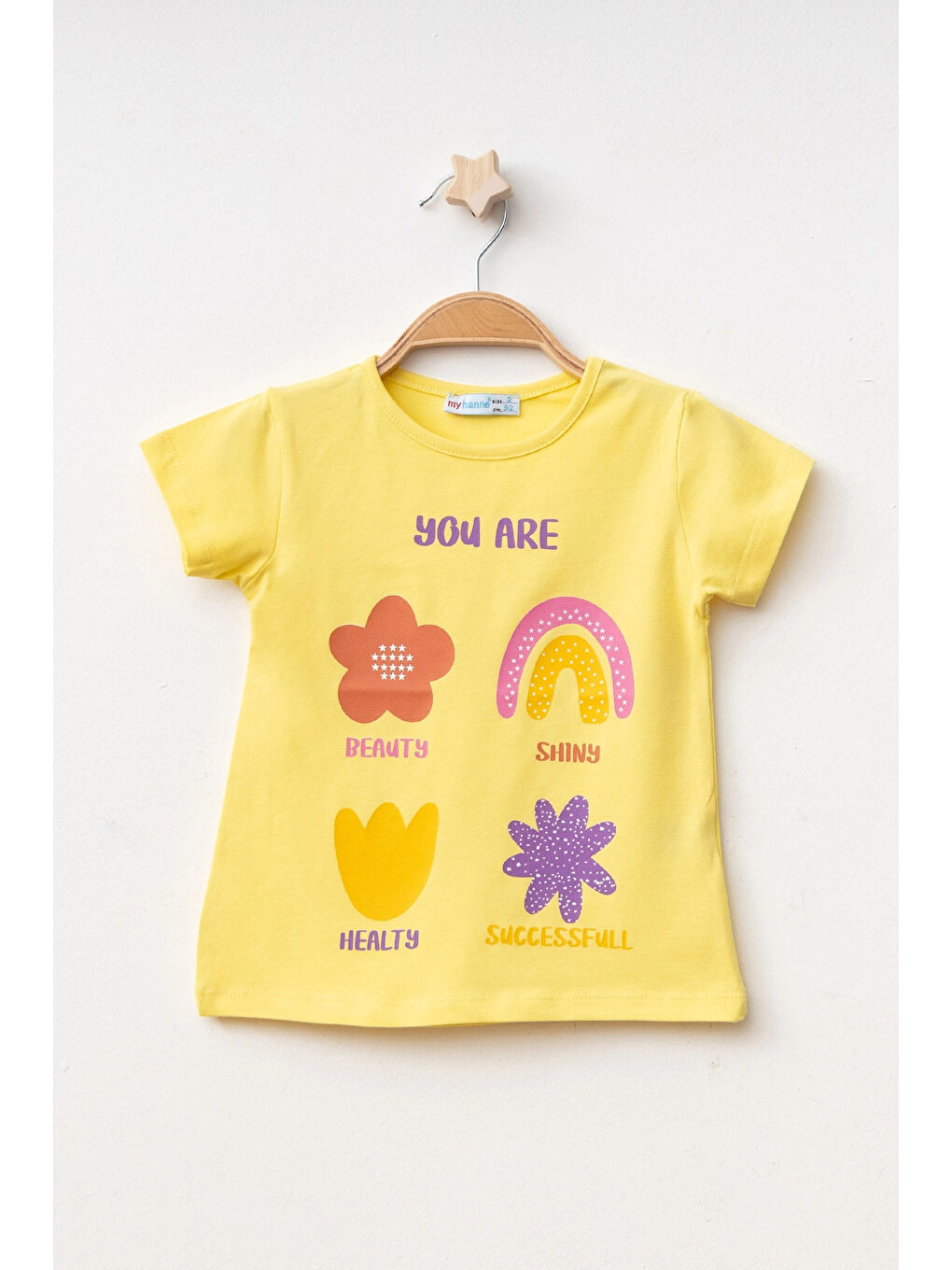 Sarı You Are Baskılı Kız Tişört 50151