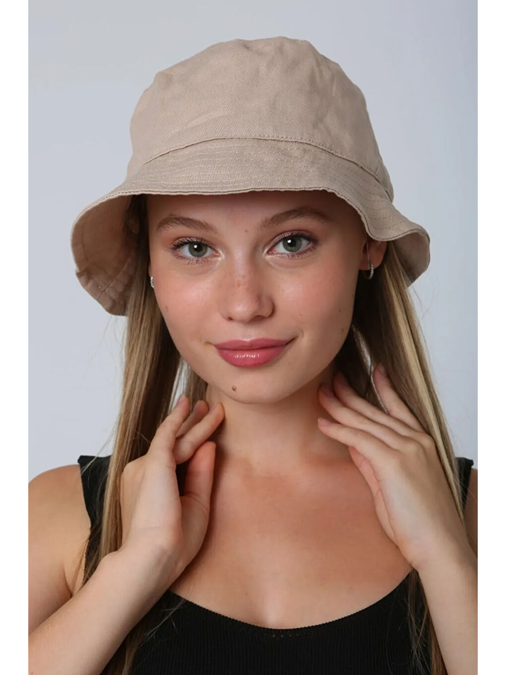 Pamuk Bucket Şapka RŞ-110 Bej