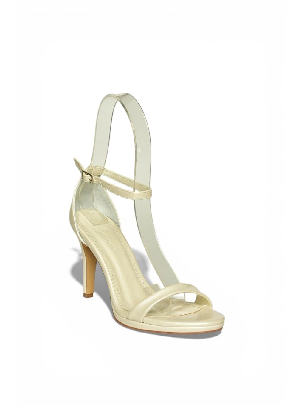 Bej Sedef Kadın Topuklu Ayakkabı Y569716909-4