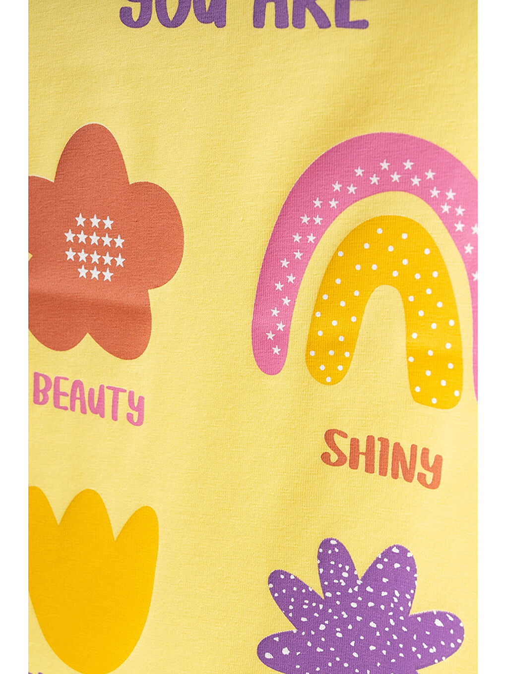 Sarı You Are Baskılı Kız Tişört 50151-1