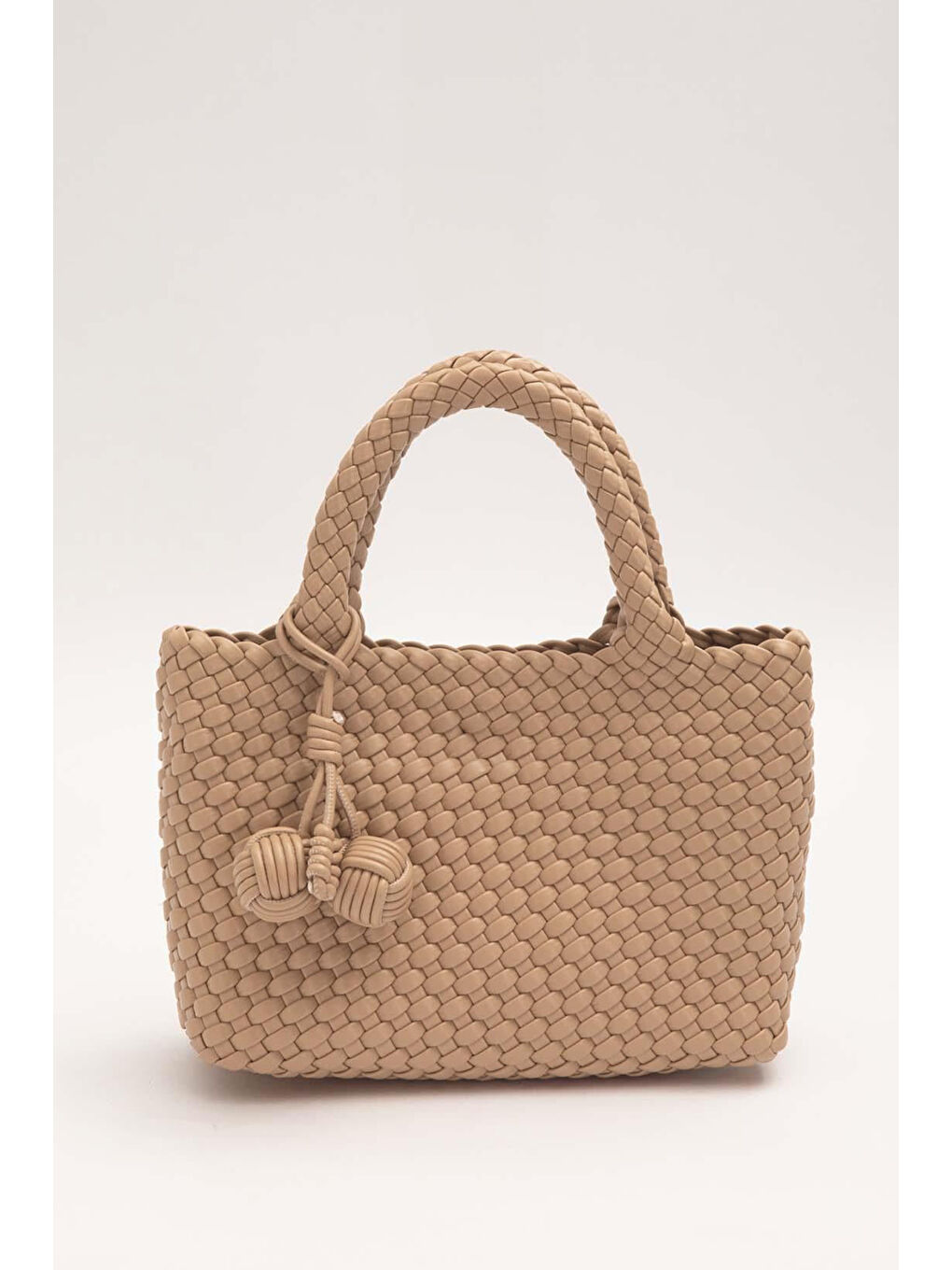 Bej Örme Yumuşak Deri Askılı Çanta 930858 Vizon