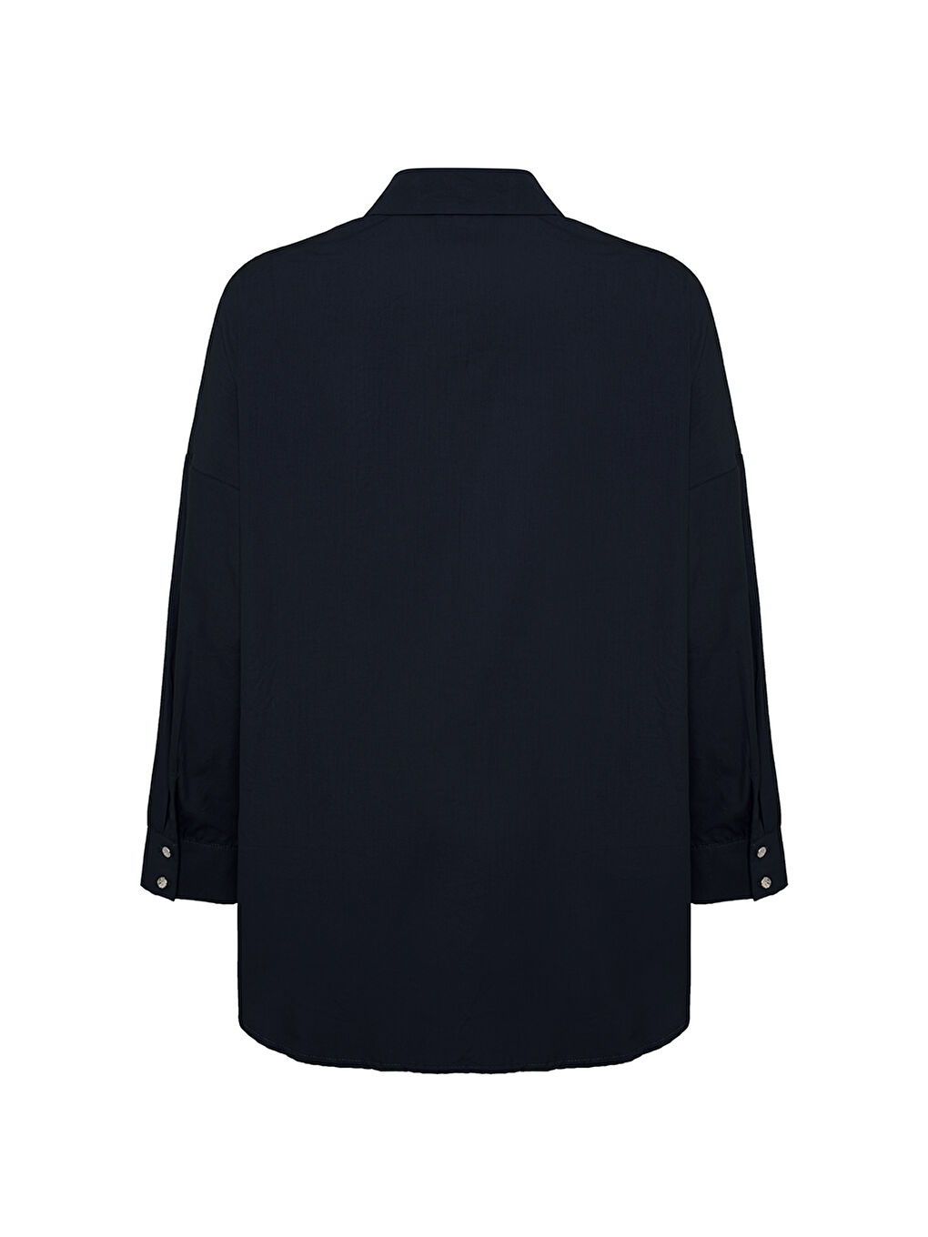 Lacivert Basic Pamuk Bluz-2