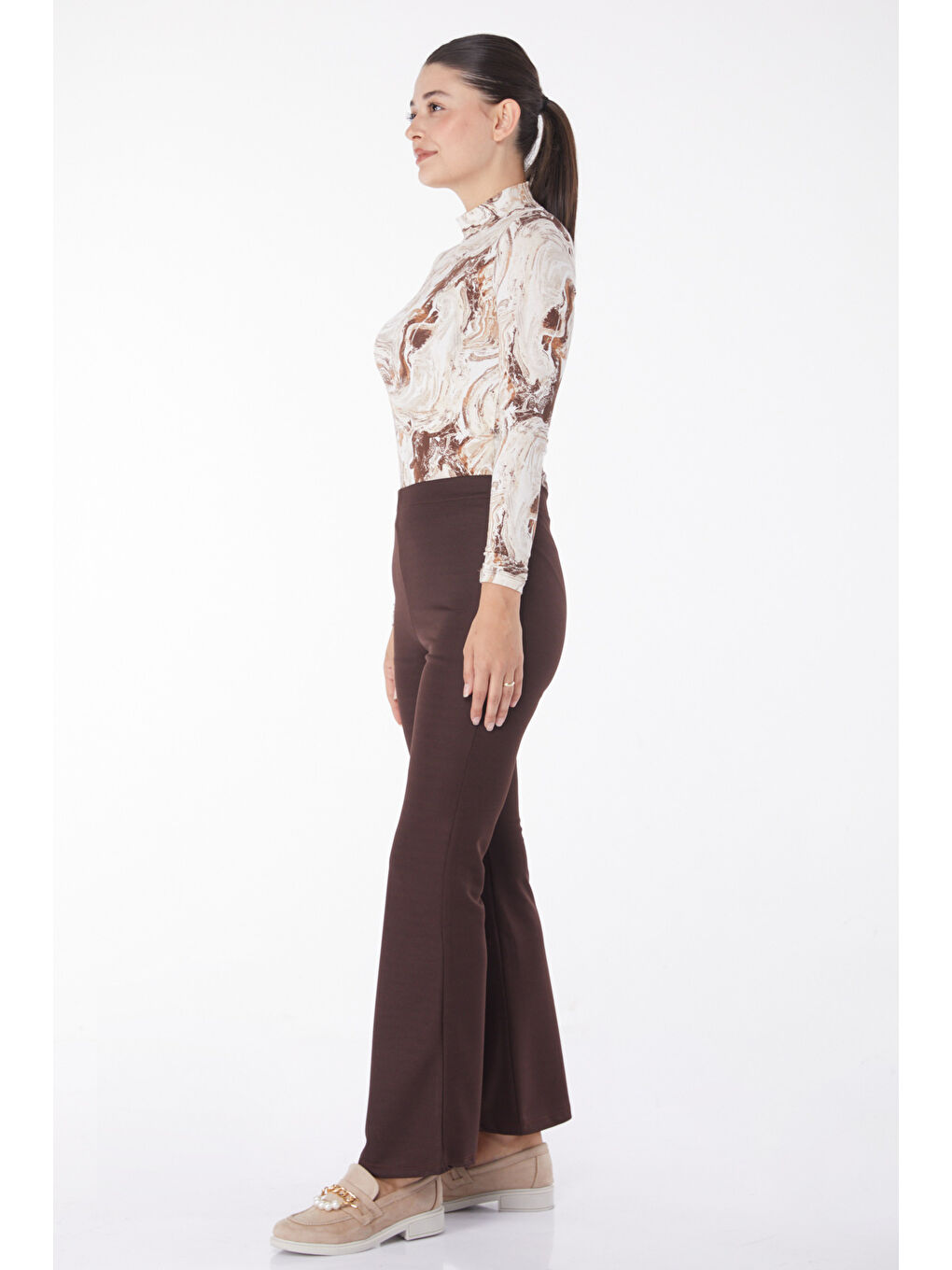 Kahverengi Pantolon Koyu Kahve - 23023-3