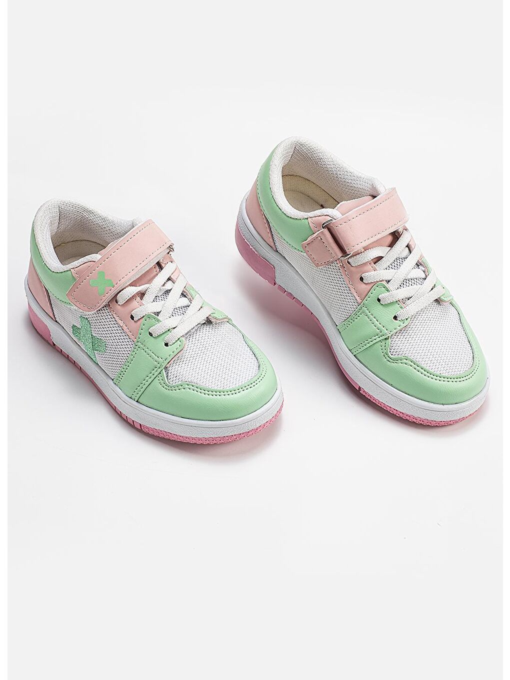 Casabony Koyu Mint Yeşili Casa Mint Pembe Kız Çocuk Sneakers - 1