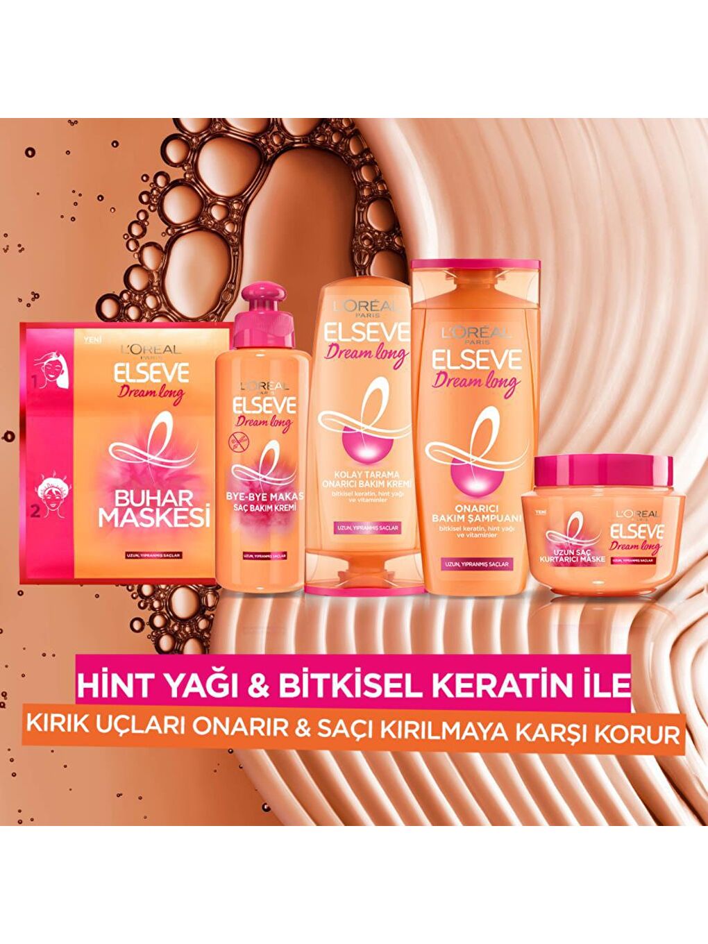 L'Oreal Paris Şeffaf Elseve Dream Long Onarıcı Bakım Şampuanı 670 ml - 4