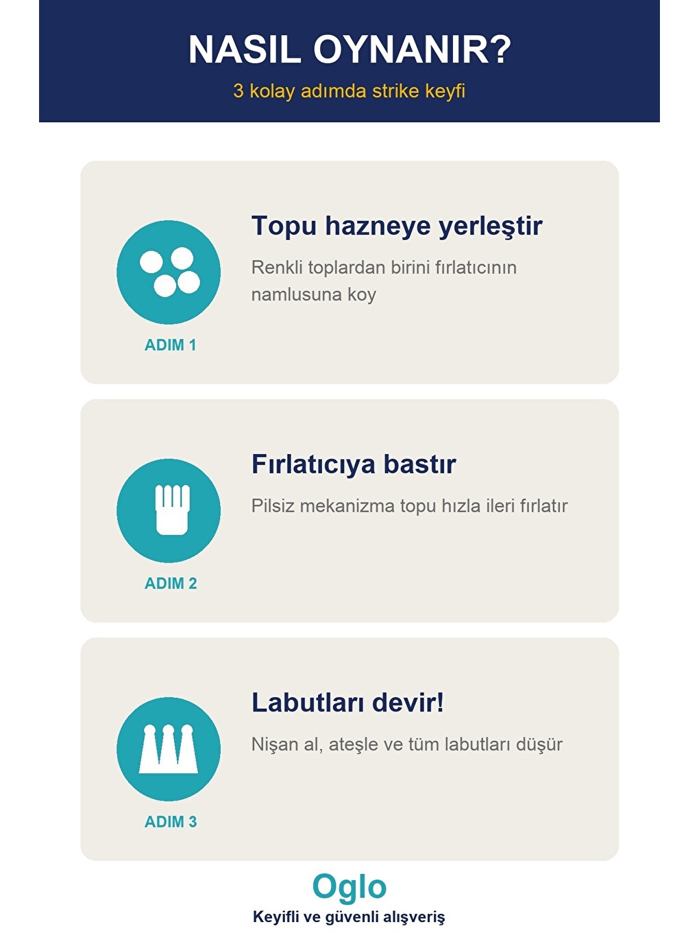 Top Fırlatan Tabanca 4 Labut 4 Top — Nişan Alma Hedef Vurma Oyunu, Çocuk Aktivite 3+ Yaş-2
