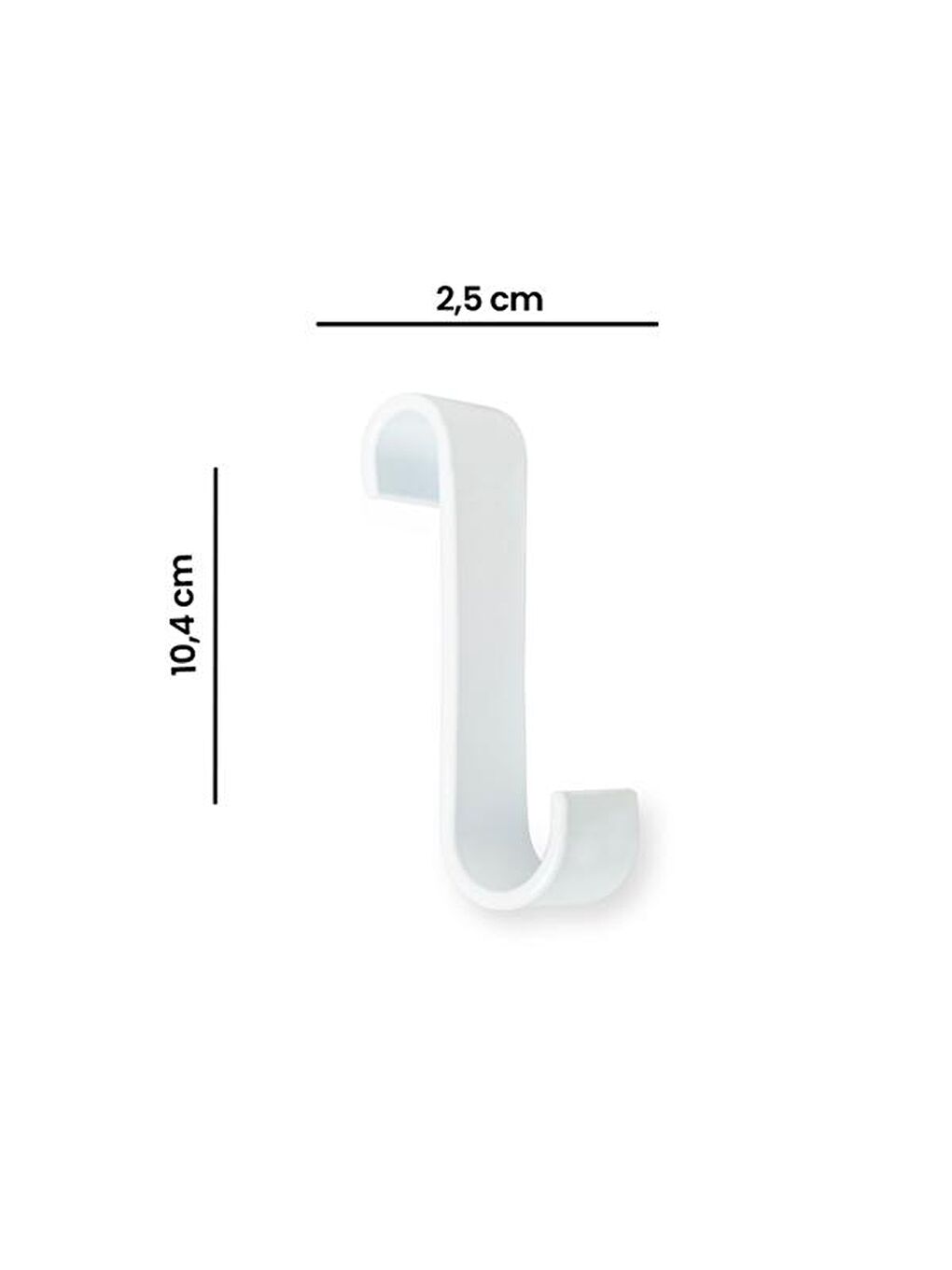 Tekli Pratik Banyo Askısı - Beyaz-3