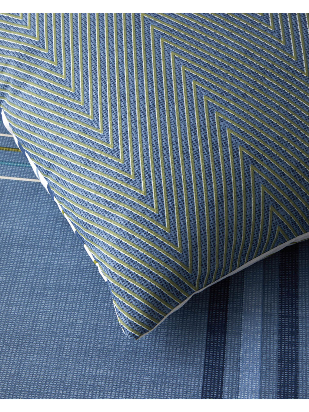 Textured Grid Kolay Ütülenir Çift Kişilik Nevresim Takımı 200x220 cm Lacivert-4