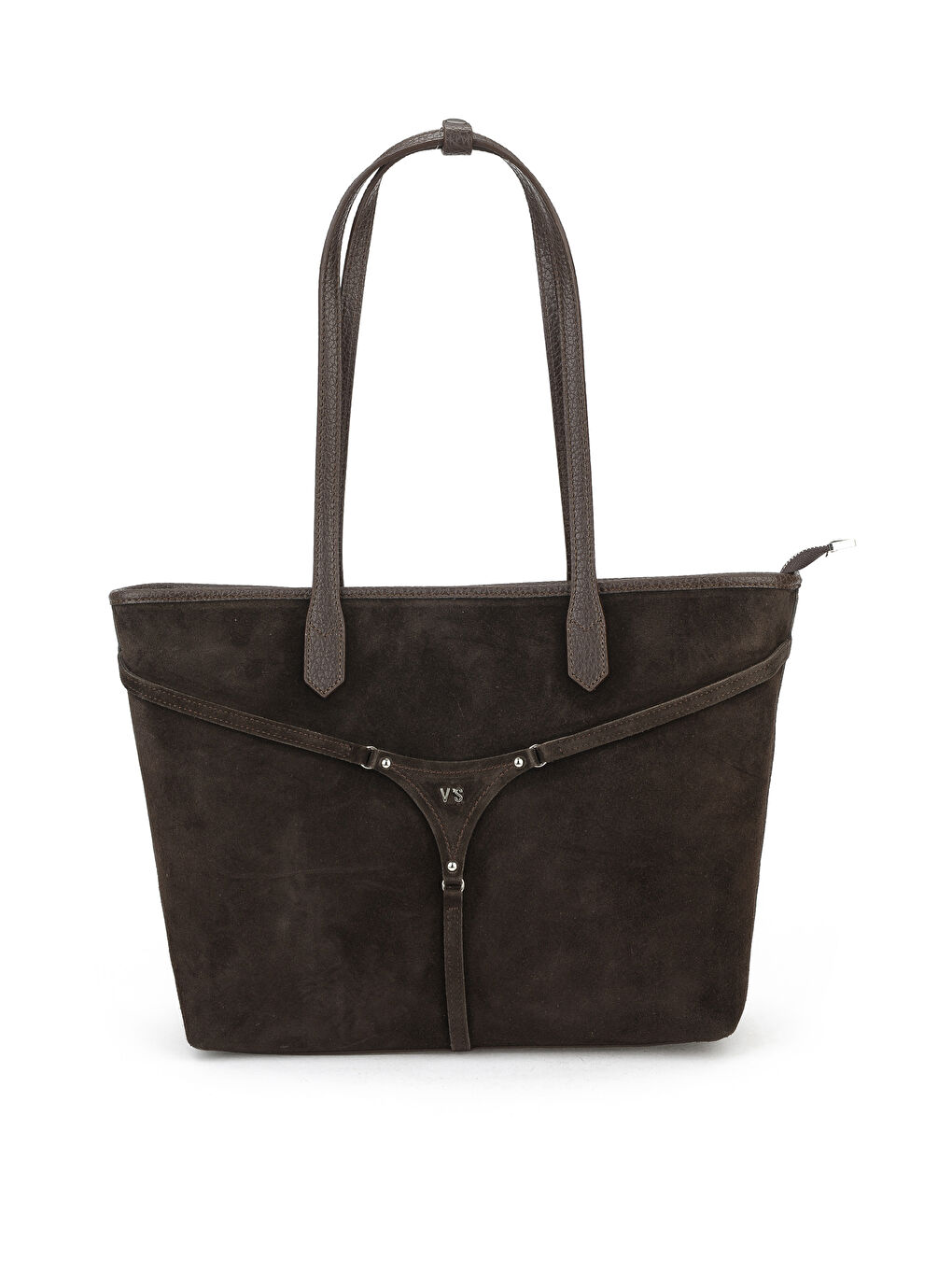 Kahverengi Kadın Hakiki Deri Omuz ve El Çantası 153979Z5018 Kahve