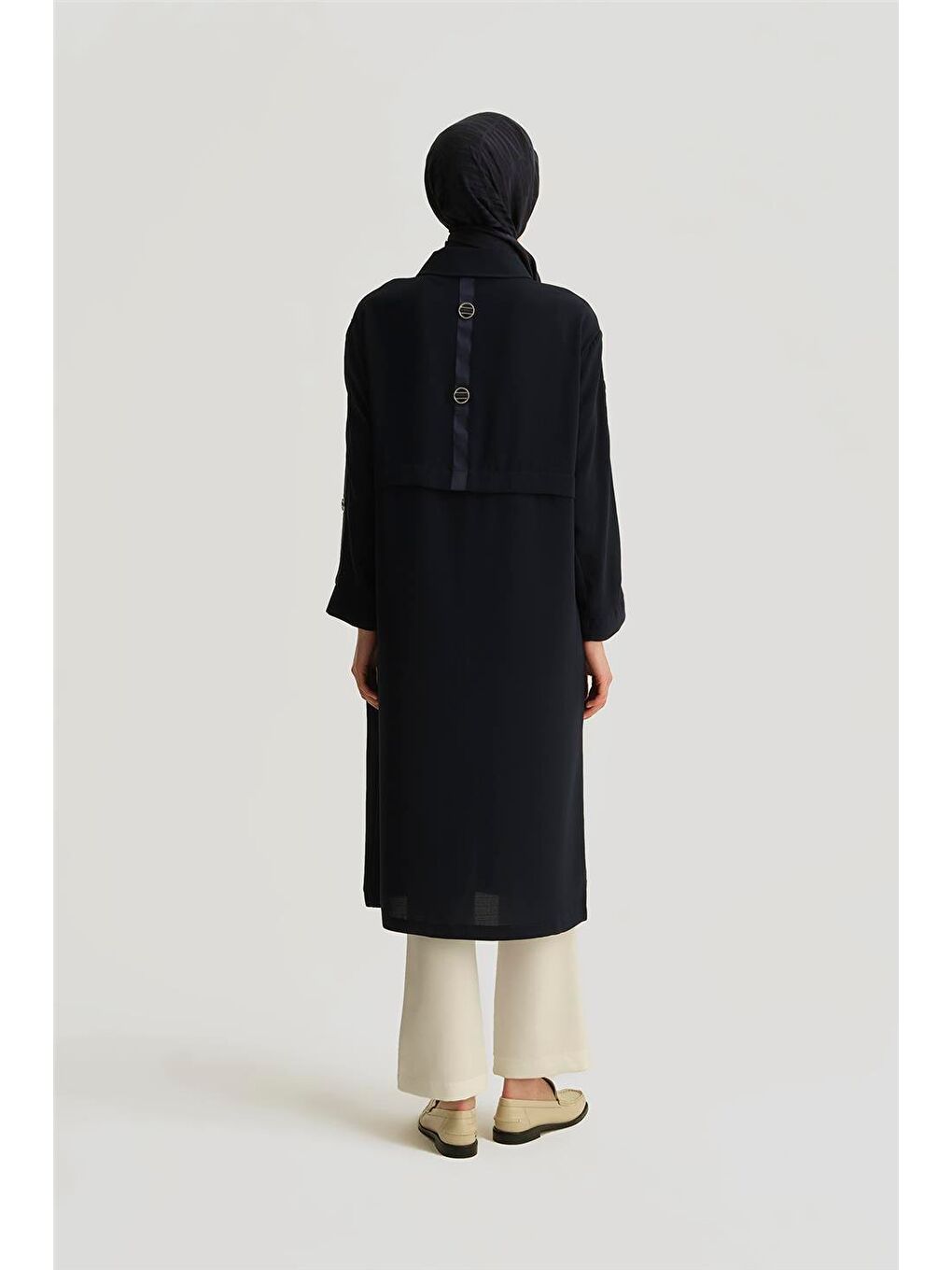 Aksesuar Detaylı Ferace 25Yh505 Lacivert-3