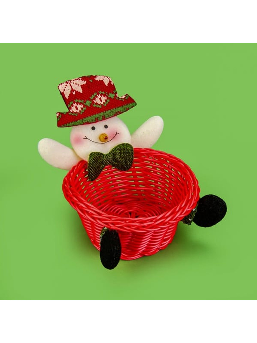 Karışık Kardan Adam Obje - Renkli - 17 Cm
