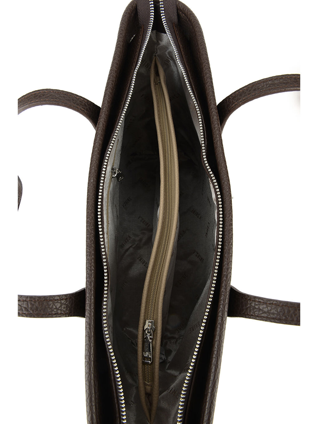 Kahverengi Kadın Hakiki Deri Omuz ve El Çantası 153979Z5018 Kahve-3