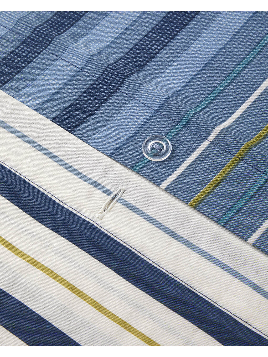 Textured Grid Kolay Ütülenir Çift Kişilik Nevresim Takımı 200x220 cm Lacivert-6