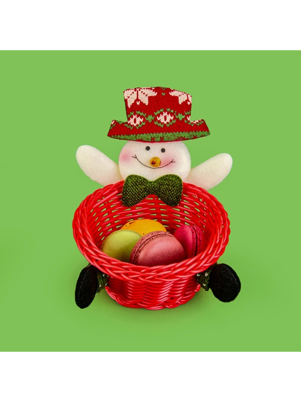 Karışık Kardan Adam Obje - Renkli - 17 Cm-1