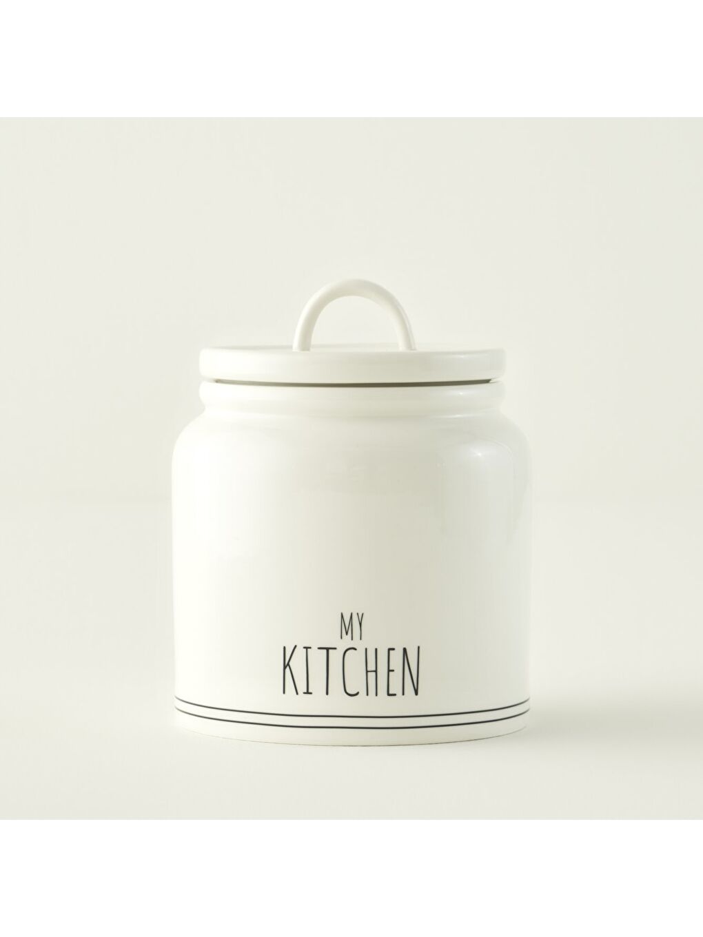 My Kitchen Porselen Kavanoz Beyaz (900 cc)