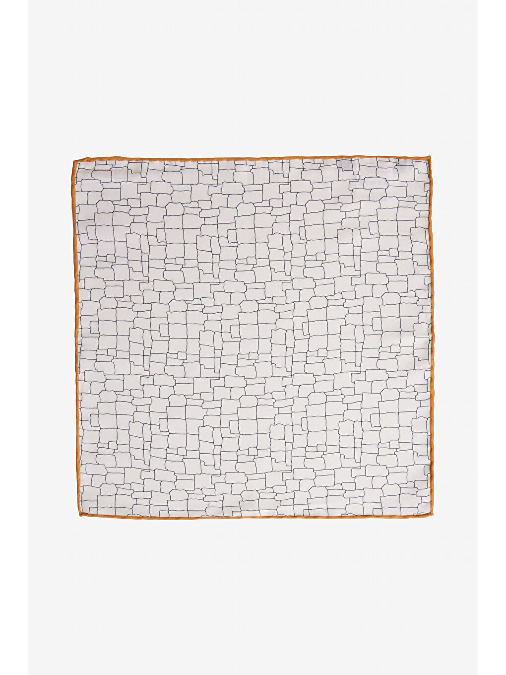 Erkek Ekru-Bej Desenli Mendil-2