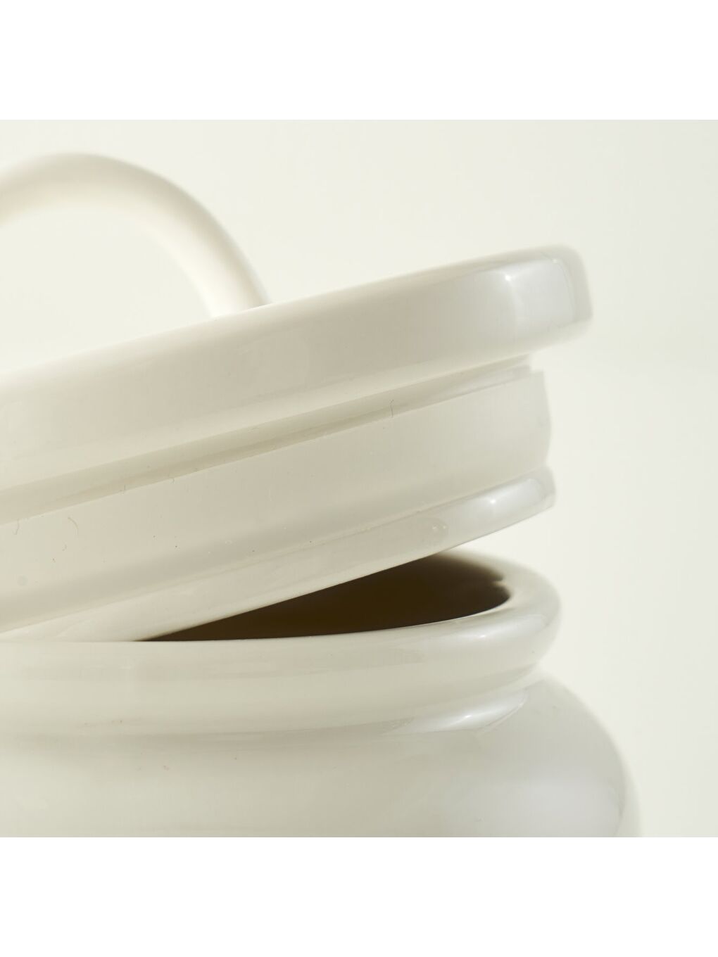 My Kitchen Porselen Kavanoz Beyaz (900 cc)-2