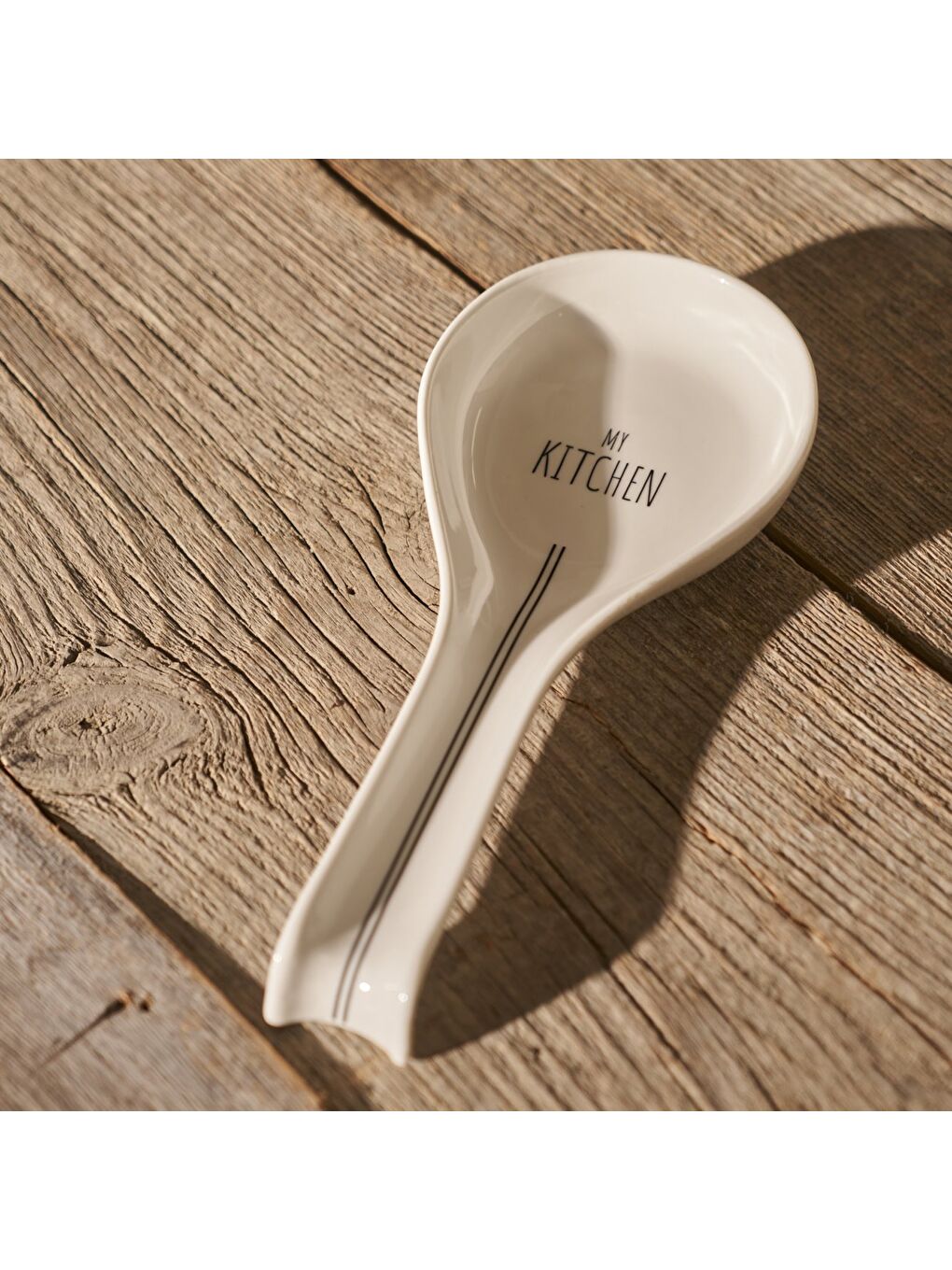 My Kitchen Porselen Kirli Kaşıklık Beyaz (24,4x11,2x2,4 cm)-4