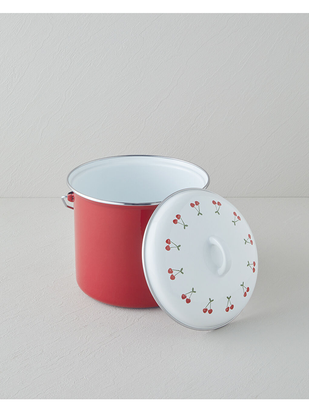 Cherry Dream Emaye Bakraç 20 cm Kırmızı-4