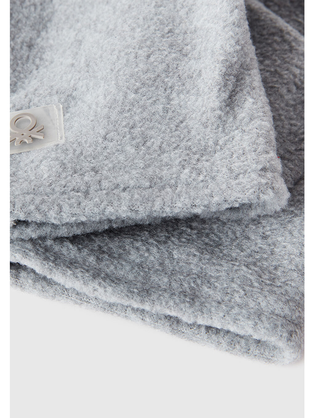 Erkek Çocuk Gri Melanj Logo Detaylı Eldiven-2