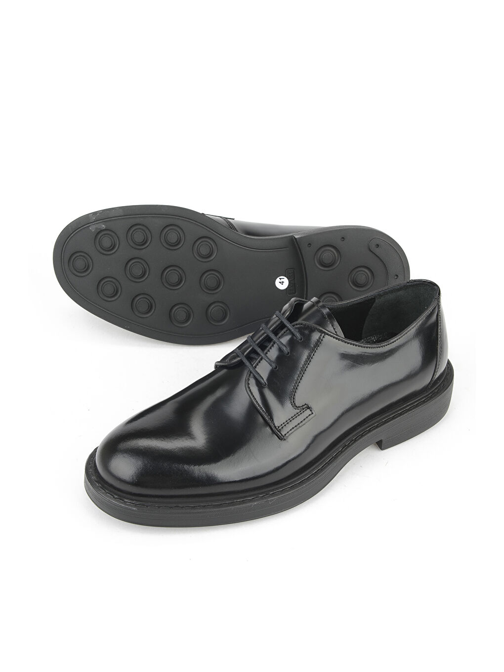 Erkek Hakiki Deri Ayakkabı 15350Z2299 Siyah-3