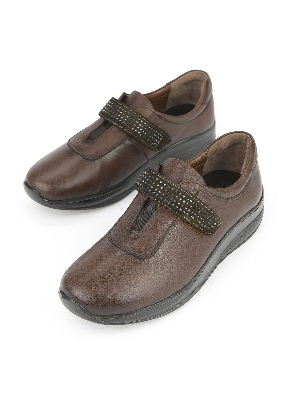 Kahverengi Kadın Hakiki Deri Konfor Ayakkabı 15355Z2417 Kahve-4
