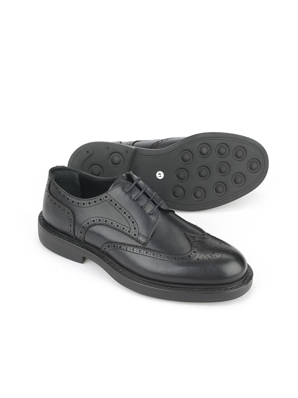 Erkek Hakiki Deri Ayakkabı 15350Z1116 Siyah-3