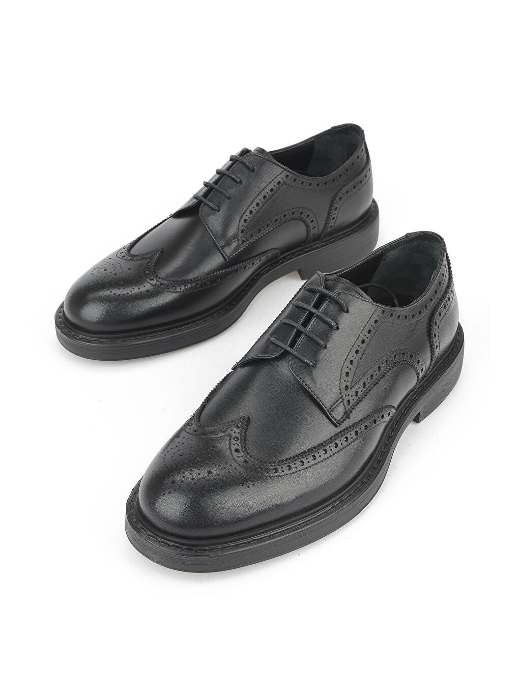 Erkek Hakiki Deri Ayakkabı 15350Z1116 Siyah-4