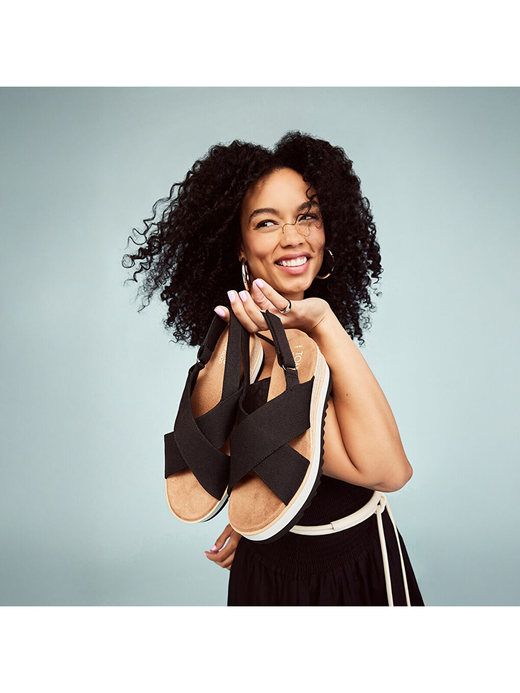 Siyah Kadın Sandalet 10021151 10021152 Diana Crossover-5