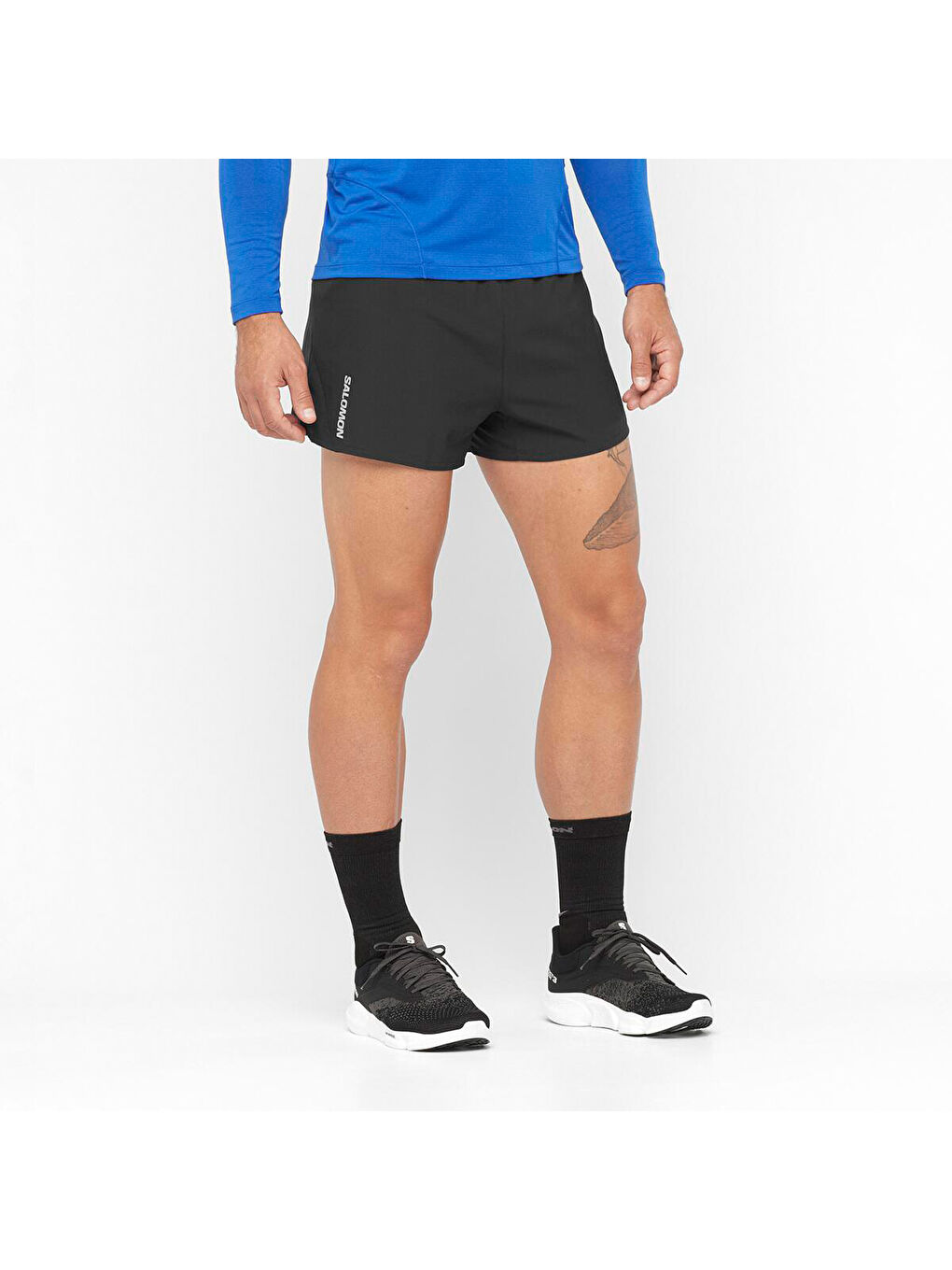 Siyah Erkek Kısa Spor Şort-2