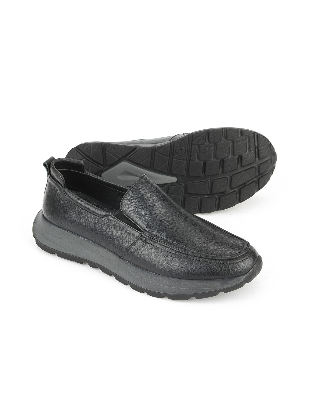 Erkek Hakiki Deri Konfor Ayakkabı 15310Z8082 Siyah-3