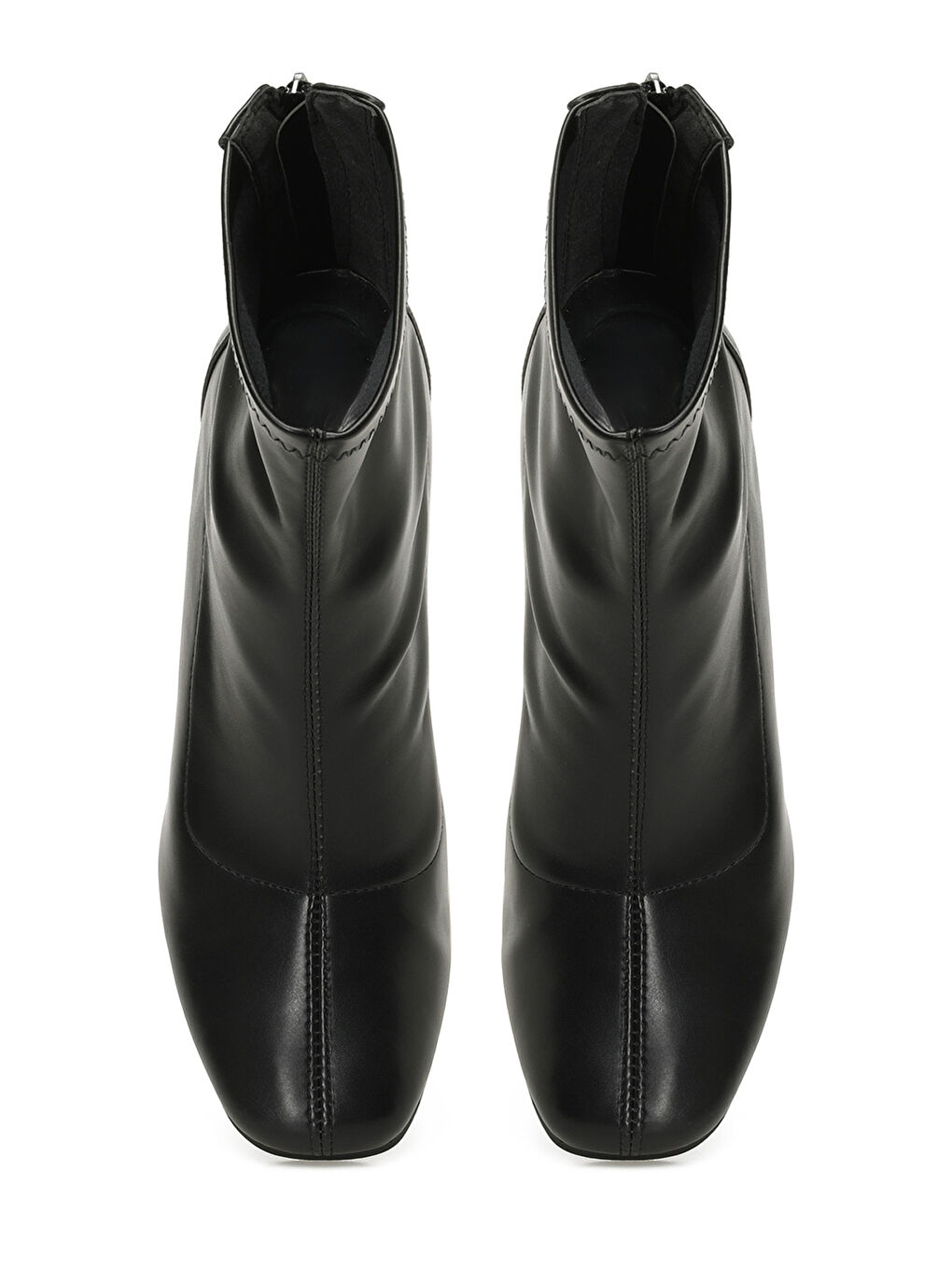 24K-643 5PR Siyah Kadın Streç Topuklu Bot-3