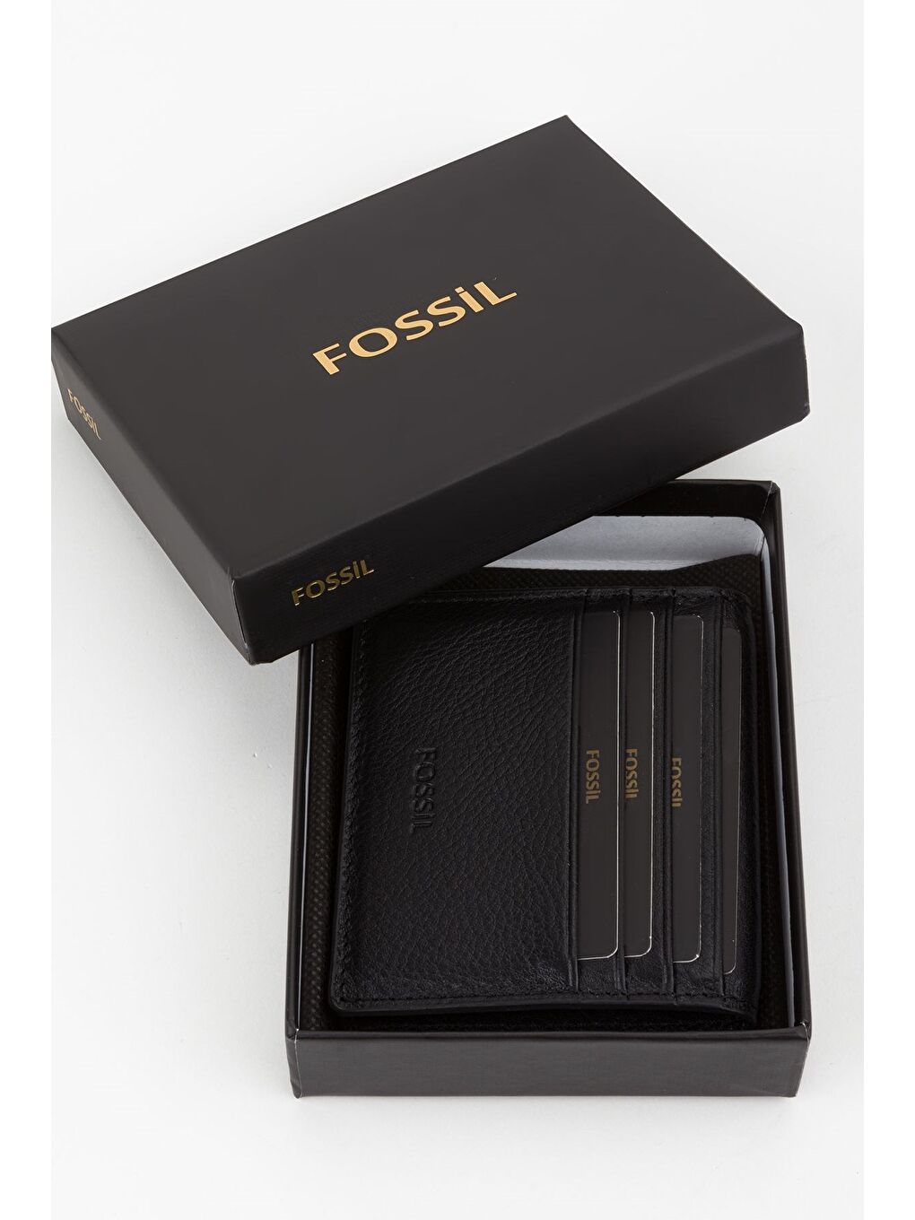 Siyah Kutulu Hakiki Deri Slim El Portföyü Kartlık Cüzdan-5